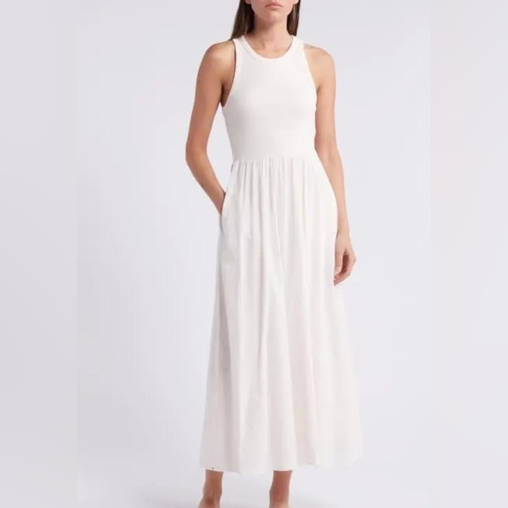Xirena Elegant Cream Maxi Dress